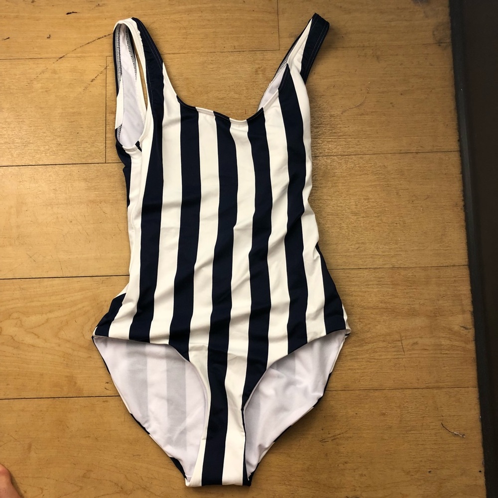 Striped swimsuit one piece SOLD - Picture 3 of 7